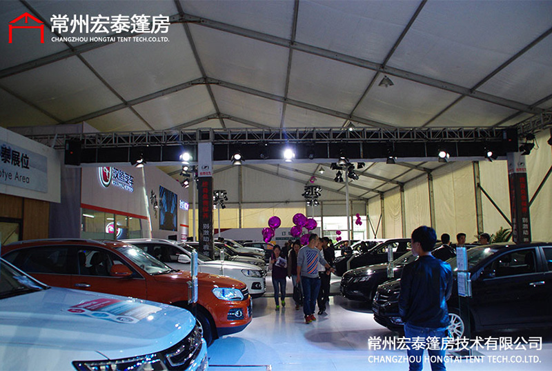 What activities are suitable for exhibition tents?