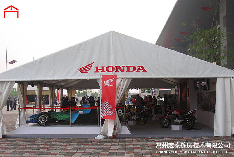 What are the components of exhibition tent design?